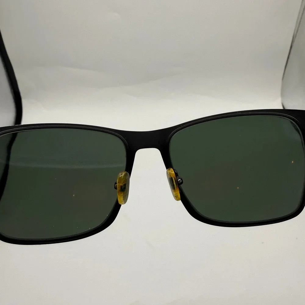 SEE Eyewear 2552 Polar Matte Black Rectangular Polarized Sunglasses Italy C1